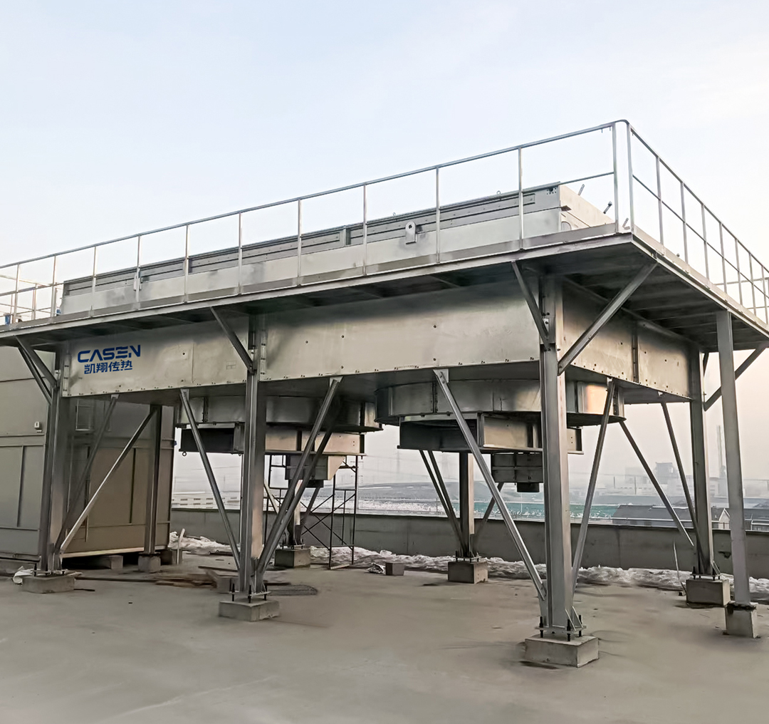 河南某化工项目安装的空冷器