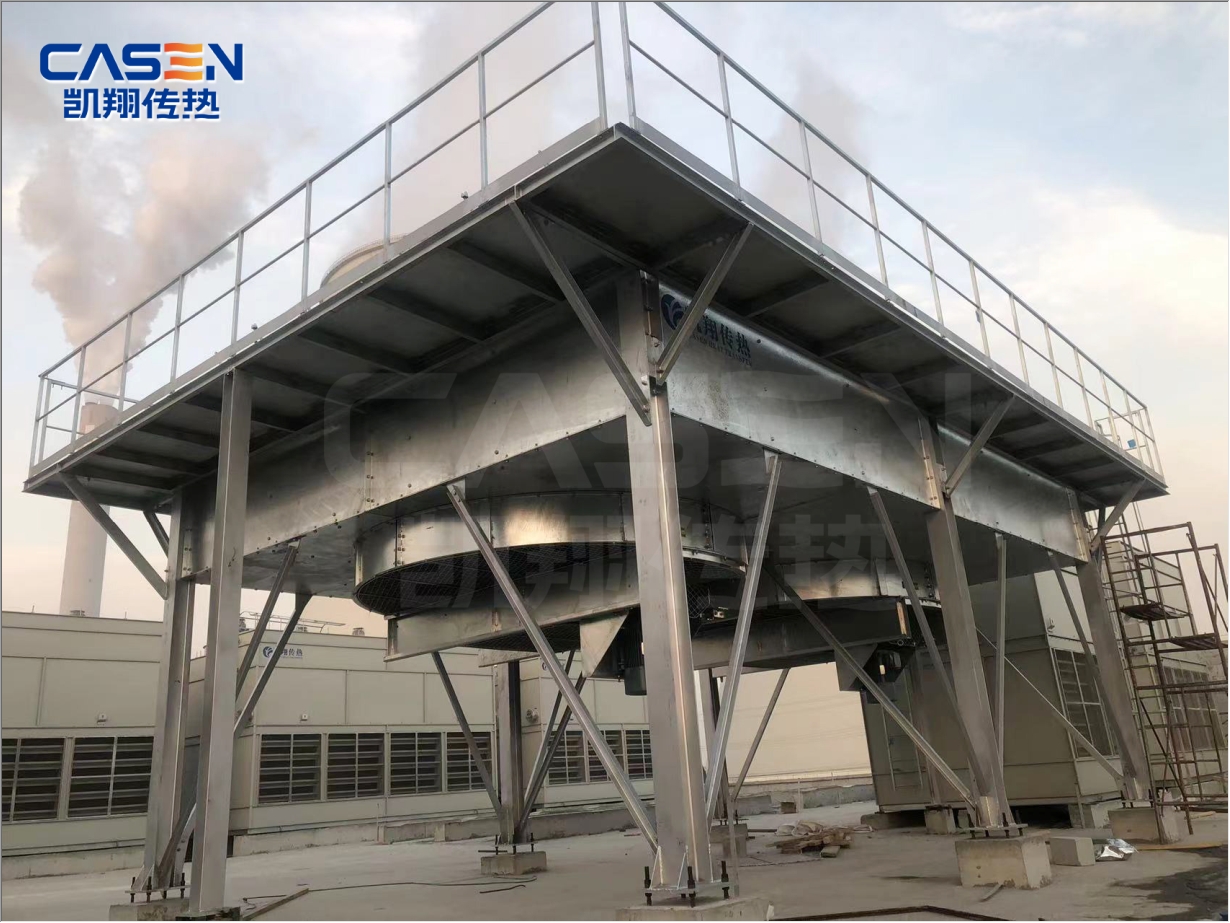 湖北某气体项目用空冷器现场