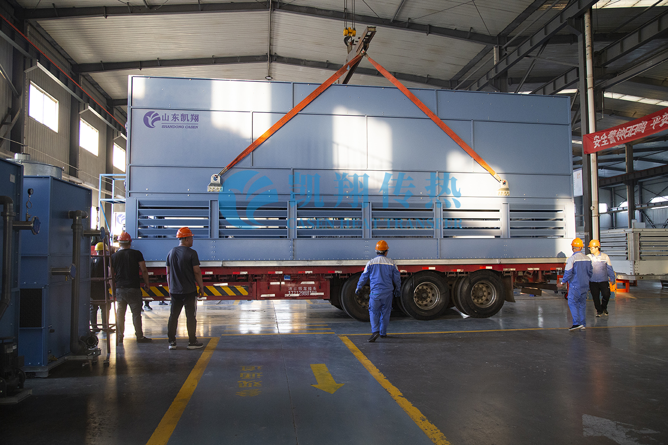 逆流闭式冷却塔运输加固